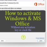 How to activate windwos & MS office