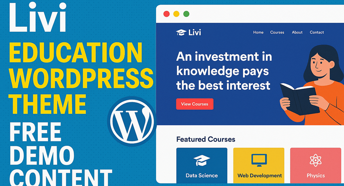 Livi-Education-WordPress-Theme-Free-demo-content