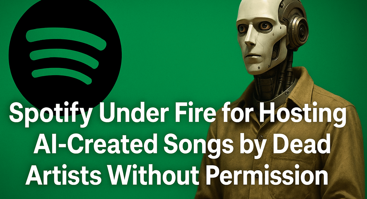 Spotify Under Fire for AI-Generated Music Masquerading as Dead Artists
