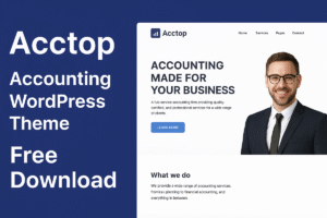 Acctop – Accounting Firm & Finance with demo WordPress Theme Free Download